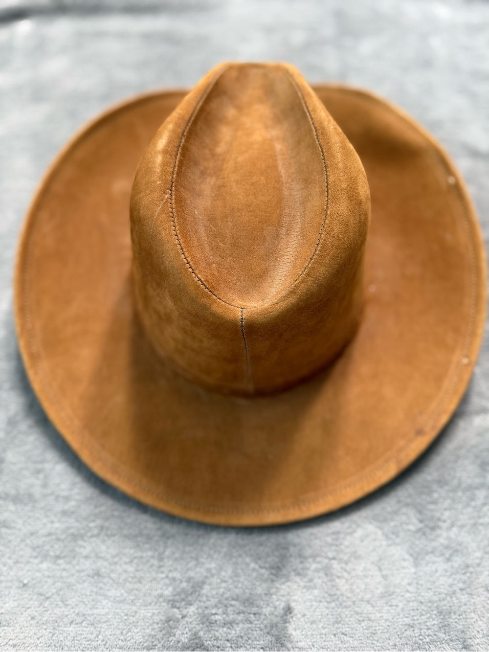 Nicole Hats Western Genuine Leather Hat 200x Sz 16 7/8